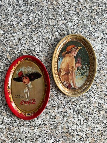 2x Coca Cola schaaltjes, 16cm 1976 beschikbaar voor biedingen