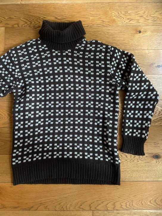 Wollen trui (coltrui), Kleding | Heren, Truien en Vesten, Zo goed als nieuw, Maat 52/54 (L), Bruin, Ophalen of Verzenden