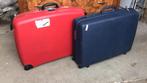 2 grote harde koffers Delsey rood en Samsonite blauw ook los, Sieraden, Tassen en Uiterlijk, Koffers, Verzenden