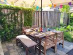 Complete IKEA Äpplarö tuinset – inclusief 2 NIEUWE stoelen!, Tuin en Terras, Ophalen, Gebruikt, Bank, Hardhout
