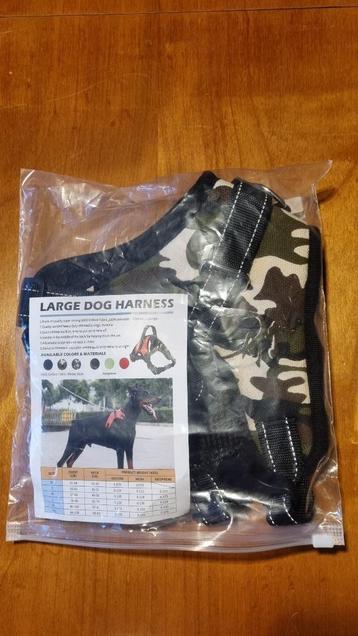 NIEUW hondentuig camouflage maat L beschikbaar voor biedingen