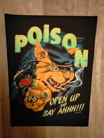 Poison Open up and say Ahhh!! vintage backpatch back patch beschikbaar voor biedingen
