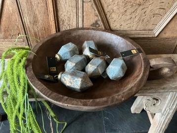 NIEUW PTMD luxe glazen kerstballen diamant vormig beschikbaar voor biedingen