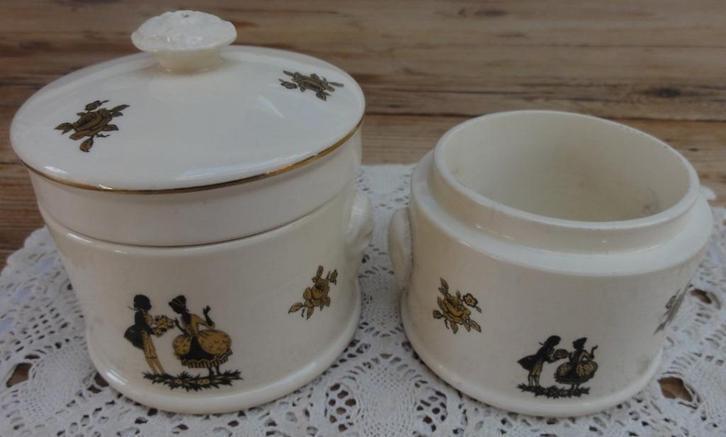 Frans Sarreguemines Trianon, foie gras/ pate potje, Antiek en Kunst, Curiosa en Brocante, Ophalen of Verzenden