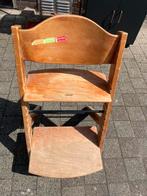 Kinderstoel hout met voetensteun verstelbaar opknapper, Ophalen, Gebruikt, Meegroeistoel