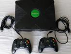 Xbox classic, 2 controllers, racestuur en pedalen + 28 games, Spelcomputers en Games, Met 2 controllers, Gebruikt, Ophalen, Met games