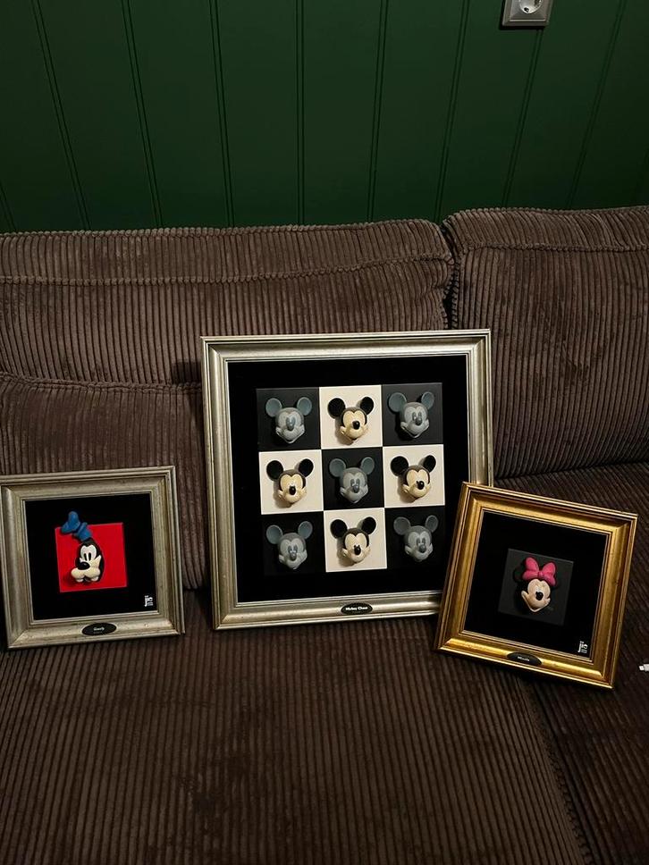 Disney Jie Gantofta Sweden Art Steel Collection, Verzamelen, Disney, Gebruikt, Beeldje of Figuurtje, Mickey Mouse, Ophalen