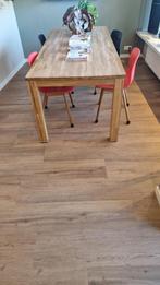 (Eetkamer) stoelen 4: rood(2) & blauw(2), Huis en Inrichting, Ophalen, Gebruikt, Blauw, Vijf, Zes of meer stoelen