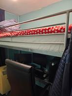 Stapel bed met leer tafel., Huis en Inrichting, Slaapkamer | Stapelbedden en Hoogslapers, 90 cm, Eenpersoons, Ophalen of Verzenden