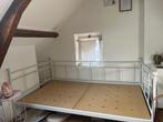 Bed frame twijfelaar, Ophalen, Gebruikt, Wit, Twijfelaar