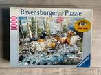 Puzzel Ravensburger Paarden 1000 stukjes, Gebruikt, Ophalen of Verzenden, 500 t/m 1500 stukjes
