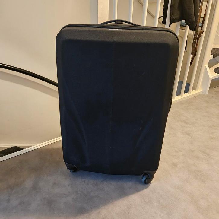 Grote Zwarte Koffer - Merkloos, Sieraden, Tassen en Uiterlijk, Koffers, Gebruikt, Zacht kunststof, 70 cm of meer, 55 cm of meer