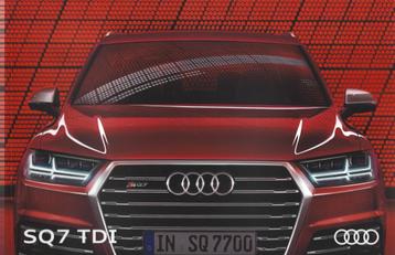 Brochure Audi SQ7 TDi 2016 beschikbaar voor biedingen