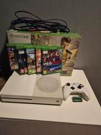 Xbox one s met doos en spellen, Spelcomputers en Games, Spelcomputers | Xbox One, Xbox One S, Ophalen of Verzenden, Zo goed als nieuw