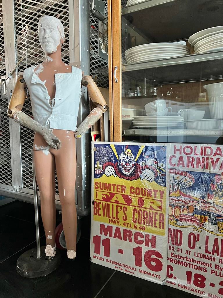 OUDE BIJZONDERE ETALAGEPOP, Antiek en Kunst, Curiosa en Brocante, Ophalen