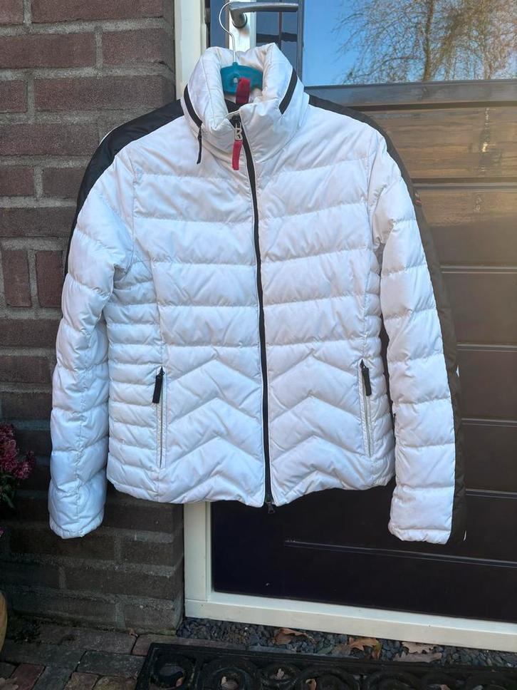 Bogner Winterjas Wit/Zwart - Maat 40, Kleding | Dames, Jassen | Winter, Zo goed als nieuw, Maat 38/40 (M), Wit, Ophalen