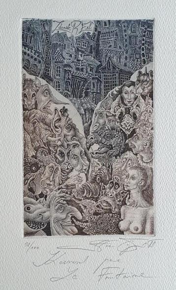 Exlibris /Ex libris H. Capova, Carnaval der dieren beschikbaar voor biedingen