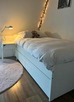 IKEA eenpersoonsbed met uitschuifbed, lades en 2 matrassen, Ophalen, Verstelbaar, 90 cm, Eenpersoons