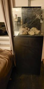 Aquarium met kastje met stenen, Ophalen of Verzenden, Zo goed als nieuw, Vrijstaande haard, Elektrische haard