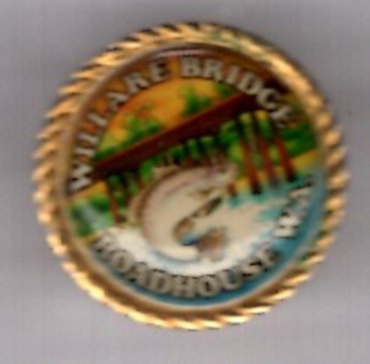 Willare Bridge Roadhouse W.A. koper PIN ( BLAD6_645 ), Verzamelen, Speldjes, Pins en Buttons, Zo goed als nieuw, Speldje of Pin