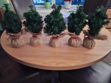 5 kerstbomen met meerdere decoraties NIEUWSTAAT beschikbaar voor biedingen