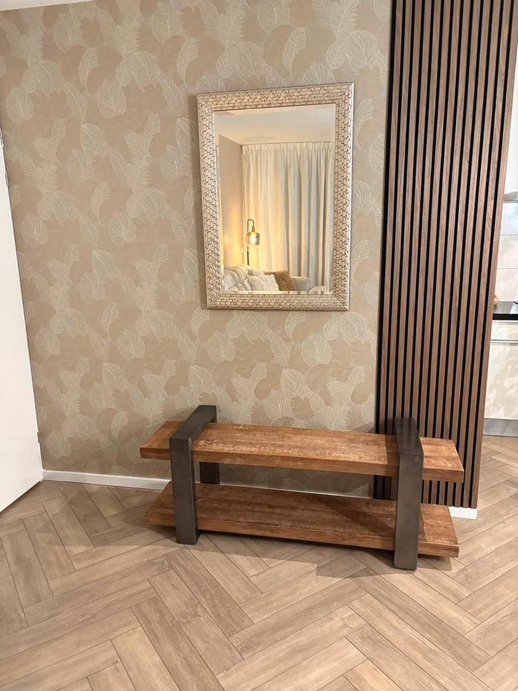 Stoer TV Meubel - Industrieel Design SNEL WEG!, Huis en Inrichting, Kasten | Televisiemeubels, Gebruikt, Minder dan 100 cm, 150 tot 200 cm