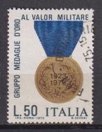 Italië 1973 Militaire Gouden medaille 50 jaar, Ophalen of Verzenden, Gestempeld