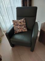 Lederen fauteuil i.z.g.st. en onbeschadigd, antraciet grijs, Huis en Inrichting, Fauteuils, Ophalen
