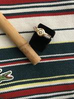 18 krt gouden ring met briljanten, Sieraden, Tassen en Uiterlijk, Ringen, Verzenden, Nieuw, 17 tot 18, Met edelsteen