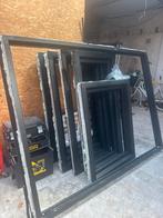 Zwarte kunststof kozijnen, Doe-het-zelf en Verbouw, Kozijnen en Schuifpuien, Ophalen, Kunststof, Gebruikt, Raamkozijn