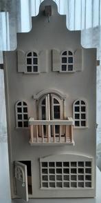 Te Koop. Poppenhuis van blank hout, Ophalen of Verzenden, Poppenhuis