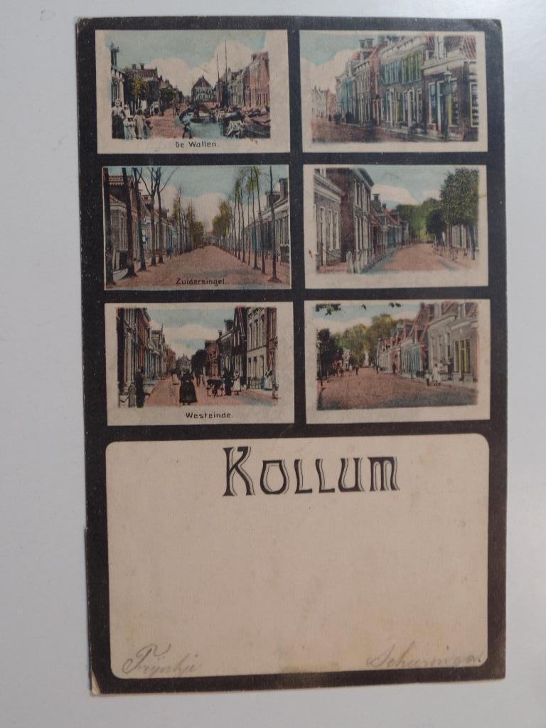 Kollum 12, Ophalen of Verzenden, 1920 tot 1940, Gelopen, Friesland