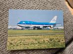 KLM vliegtuig, Verzamelen, Luchtvaart en Vliegtuigspotten, Ophalen of Verzenden, Zo goed als nieuw, Kaart, Foto of Prent