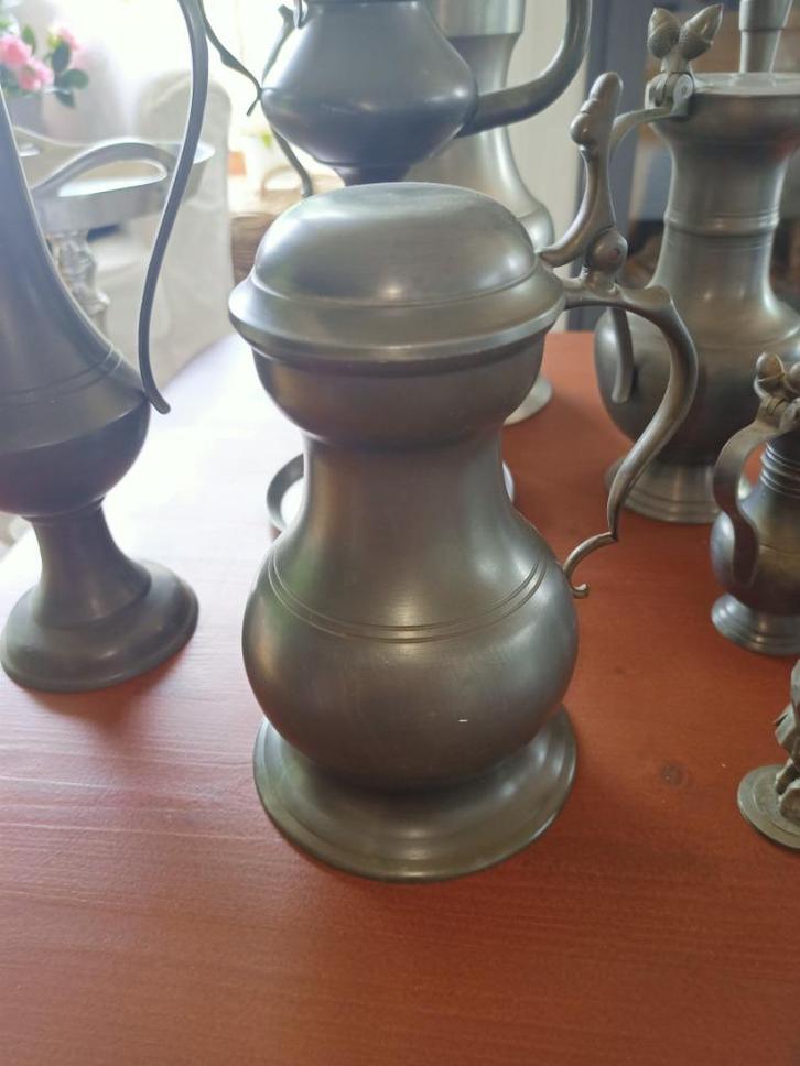 Hele diverse collectie tinnen kannen, Huis en Inrichting, Woonaccessoires | Overige, Gebruikt, Ophalen