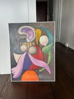 Picasso - Femme à la fleur (1932) replica, Ophalen, Zo goed als nieuw, Schilderij, 75 cm of meer