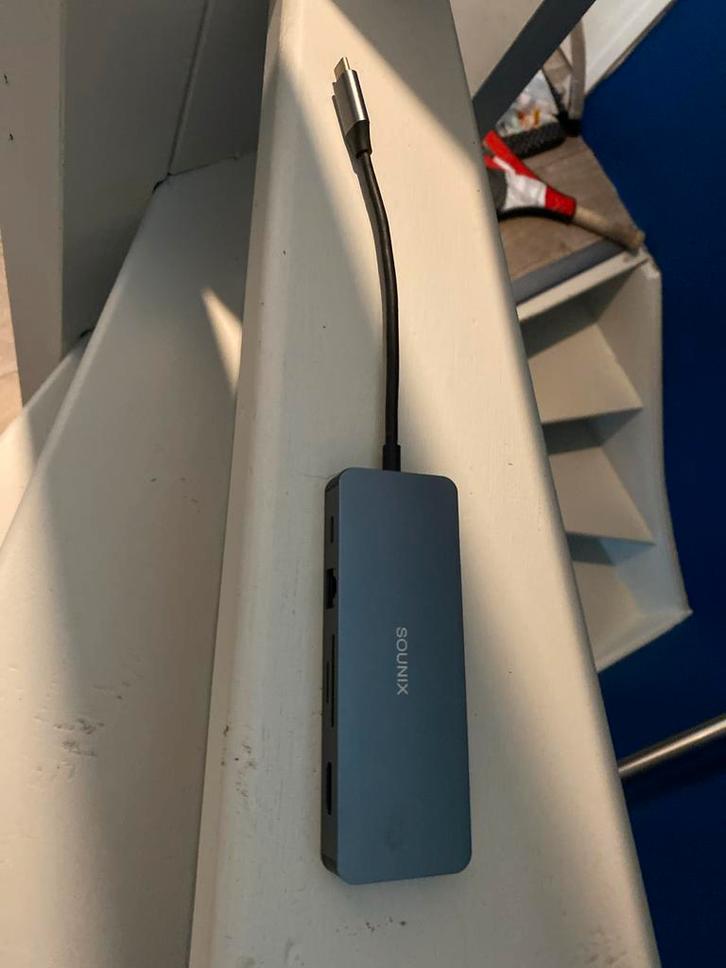 Sounix Docking Station - USB-C Hub, Computers en Software, Dockingstations, Zo goed als nieuw, Docking station, Laptop, Ophalen of Verzenden