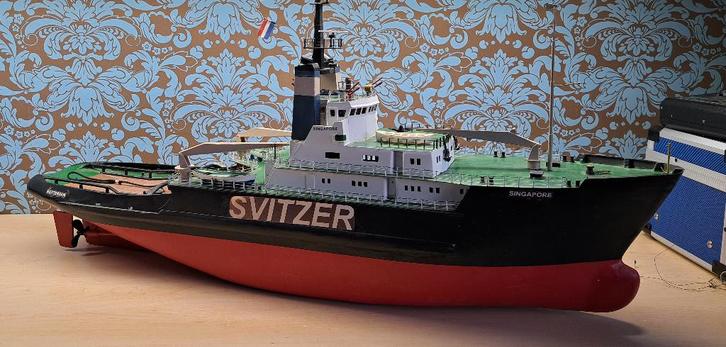 Smit Singapore, Svitzer Singapore, Hobby en Vrije tijd, Modelbouw | Boten en Schepen, Zo goed als nieuw, 1:50 tot 1:200, Ophalen