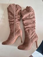 Anna Field, suede laarzen maat 38 taupe / donker beige, Anna Field, Beige, Ophalen of Verzenden, Gedragen