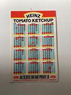 Sticker/jaarkalender Heinz tomato ketchup, Merk, Zo goed als nieuw, Verzenden