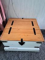 Houten Kist / Salontafel - 80x80, Huis en Inrichting, Tafels | Salontafels, Ophalen, Gebruikt, 50 tot 100 cm, Vierkant