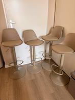 Set van draaibare, verstelbare barkrukken 4 stuks, Huis en Inrichting, Barkrukken, Ophalen, In hoogte verstelbaar, 60 tot 90 cm