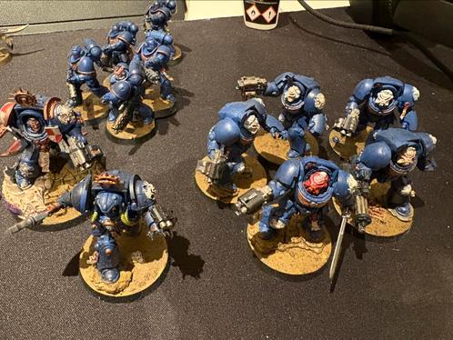 Warhammer 40k space marines combat patrol (geverfd), Hobby en Vrije tijd, Wargaming, Zo goed als nieuw, Warhammer 40000, Figuurtje(s)