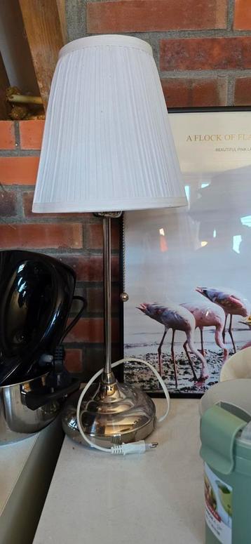 Lamp ikea zilver