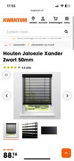 Houten jaloezie 140x140, Ophalen, 100 tot 150 cm, Nieuw, 100 tot 150 cm