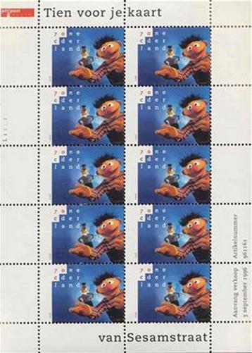 Nederland velletje NVPH V1692 Sesamstraat Tien voor je kaart beschikbaar voor biedingen