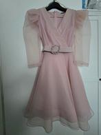 Avondjurk - 1x gedragen, kleine gaatjes, Kleding | Dames, Jurken, Ophalen of Verzenden, Knielengte, Roze, Maat 36 (S)