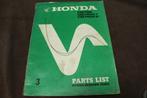 Honda CB750 K1 K2 1976 motorcycle parts list CB 750 SOHC, Ophalen of Verzenden, Honda