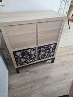 Ikea KALLAX kast 4 vakken inc metalen onderstel, Huis en Inrichting, Kasten | Dressoirs, Ophalen, Zo goed als nieuw, 25 tot 50 cm