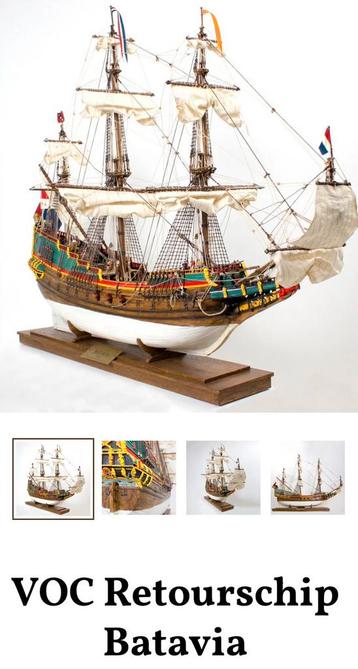 VOC. Retourschip De Batavia Hout Modelbouw beschikbaar voor biedingen