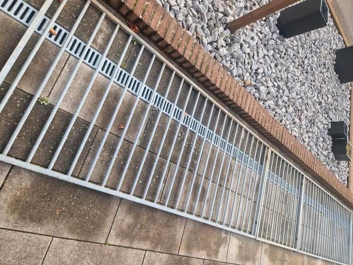 Spijlen hekwerk, Tuin en Terras, Tuinhekken en Hekwerk, Gebruikt, Spijlenhekwerk, IJzer, Ophalen